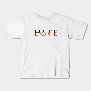 Aesthetic Love Hate Kids T-Shirt